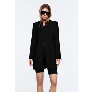 NWT Zara Inverted Lapel Blazer - Small